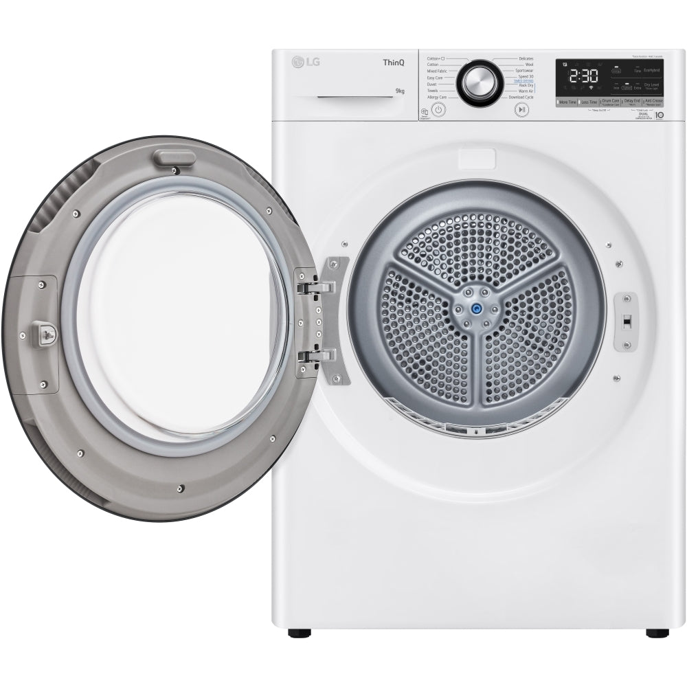 LG FDV309WN 9kg Dual Inverter Heat Pump Tumble Dryer - White