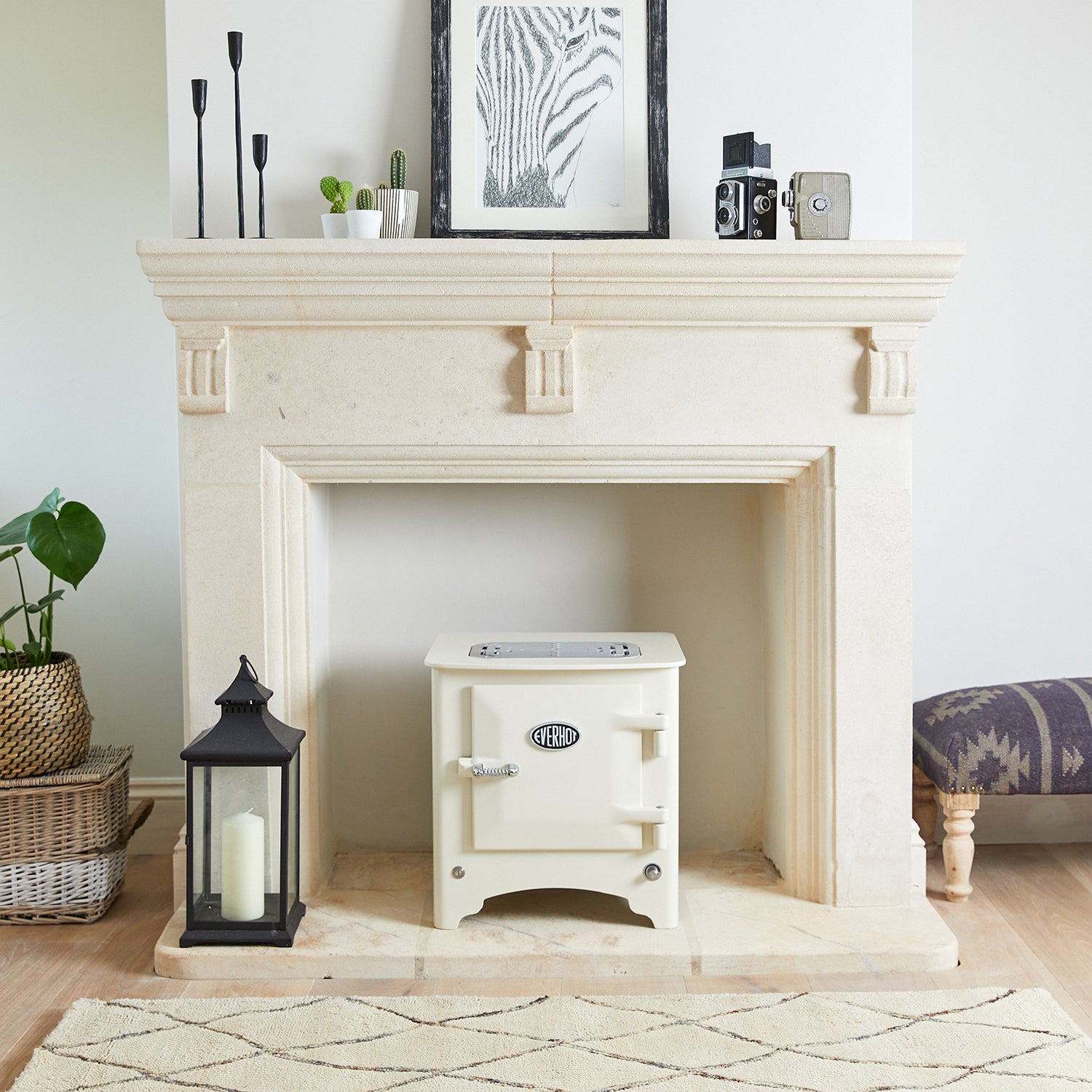 Everhot Mini Electric Stove in white Basil Knipe Electrics