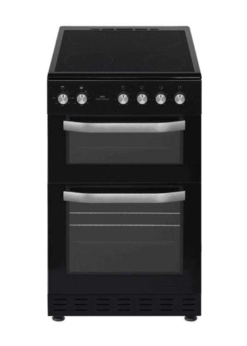 NewWorld NWMID53CB 50cm Double Oven Electric Cooker - Black