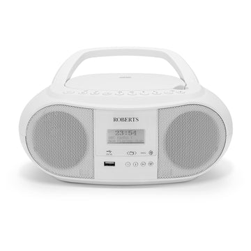 Roberts Zoombox 4 DAB/DAB+/FM/CD Bluetooth Radio - White