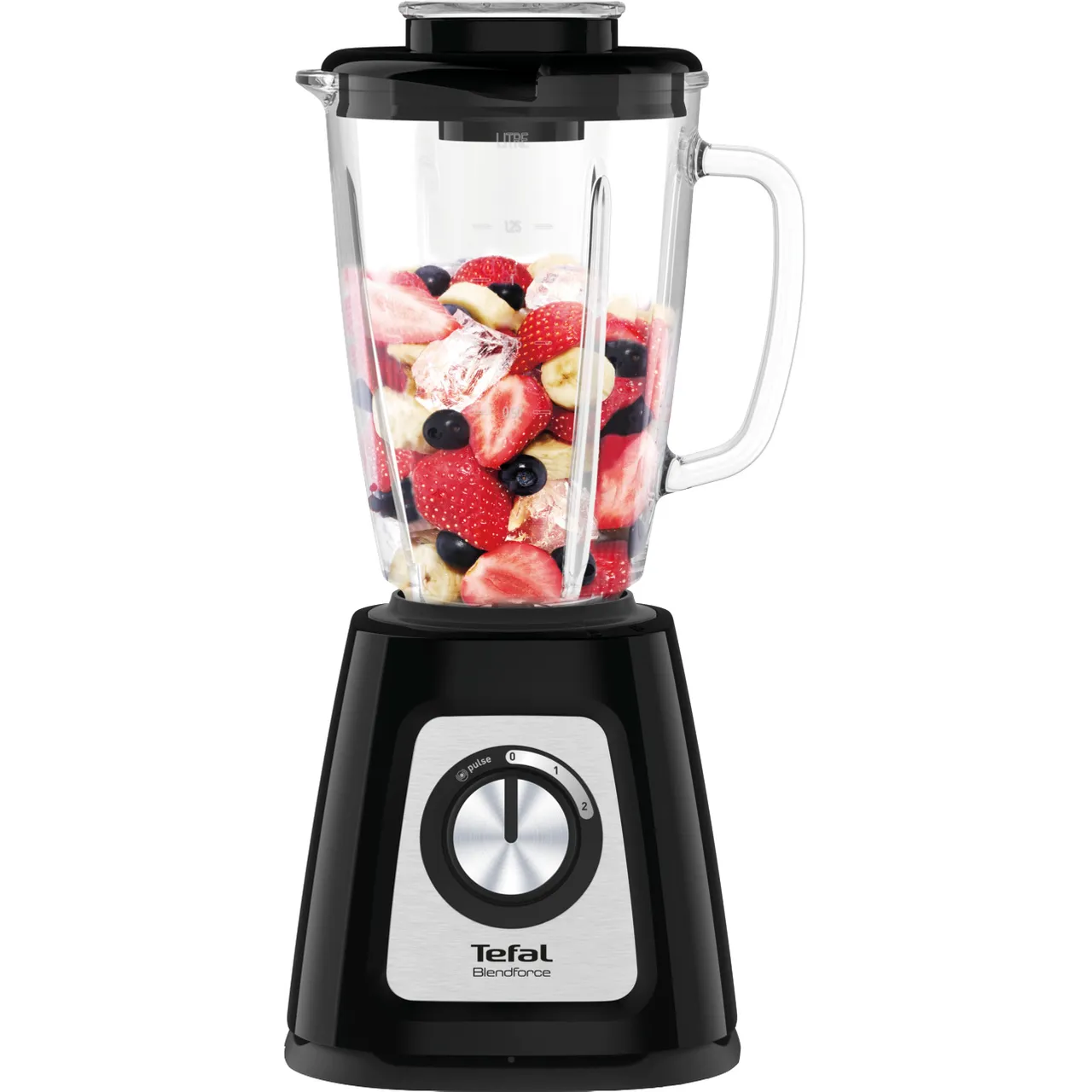 Tefal BL435840 800W Blendforce II Glass Black Jug Blender – Basil