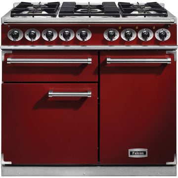 falcon 100cm F1000DXDFRD 100cm range cooker cherry red 