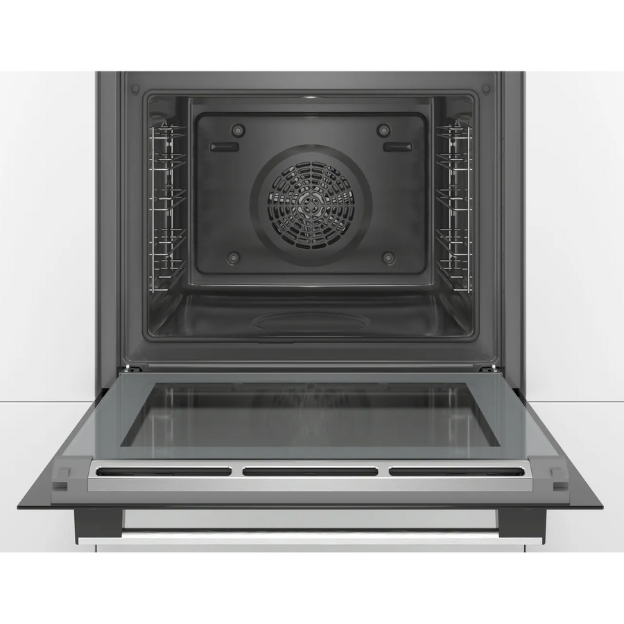 Bosch HRS574BS0B Serie 4 Pyrolytic cleaning Multifunction Single Oven - Steam function