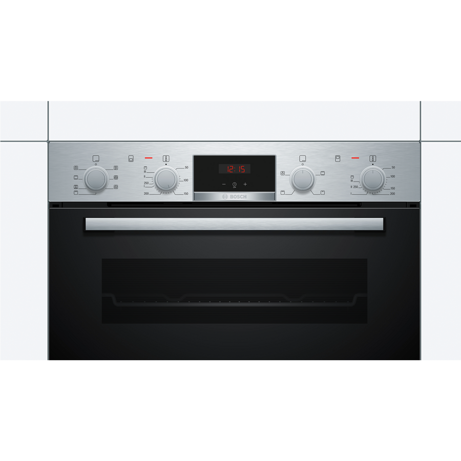 Bosch MBS533BS0B Serie 4 Built-In Multifunction Double Oven In Stainless Steel