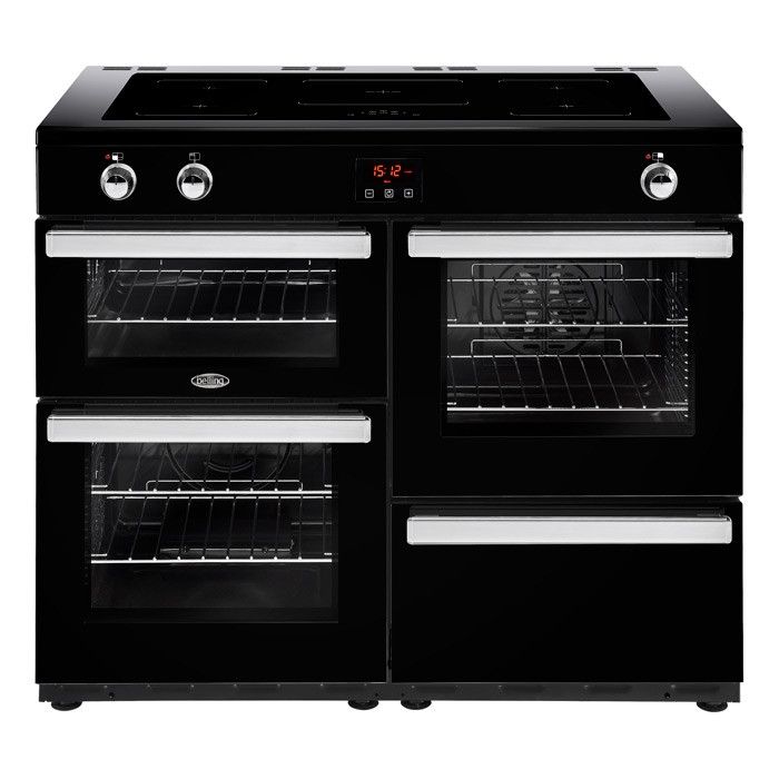 Belling Cookcentre 110EIBLK 110cm Electric Induction Range Cooker Black