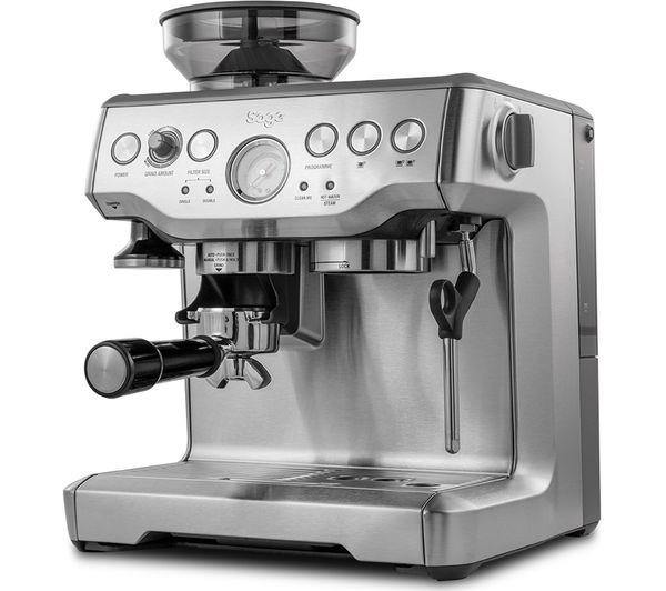 Sage BES875UK Barista Express Bean To Cup Coffee Machine Brushed Stain –  Basil Knipe Electrics