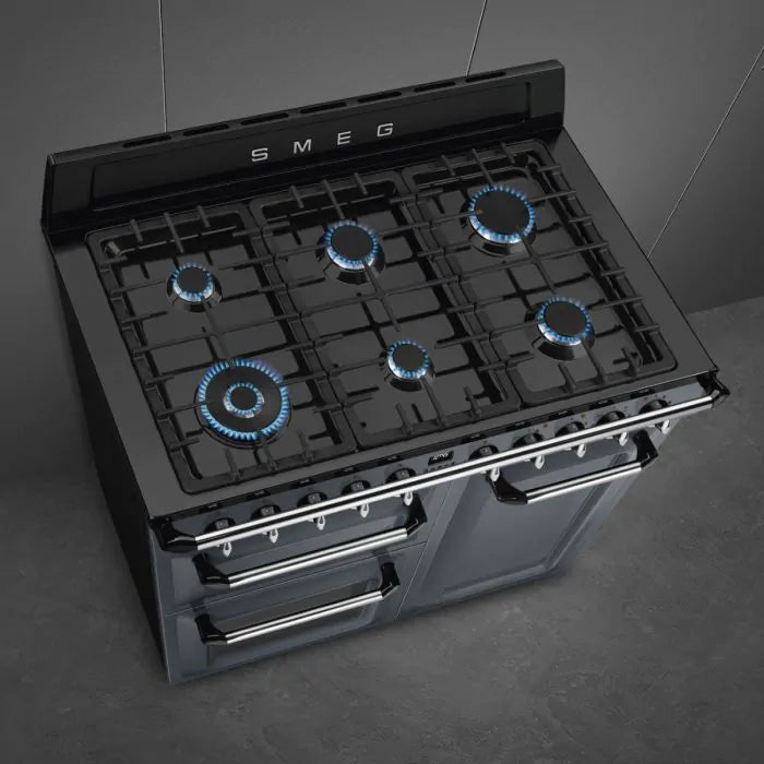 smeg tr103gr 100cm range cooker in slate grey