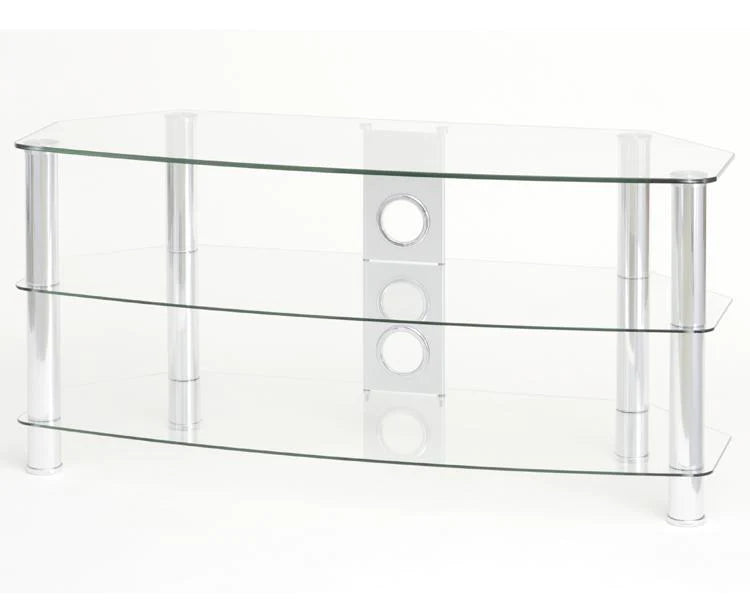 TTAP Vantage 1200 TV Stand - Clear Glass [TV's up to 60'']