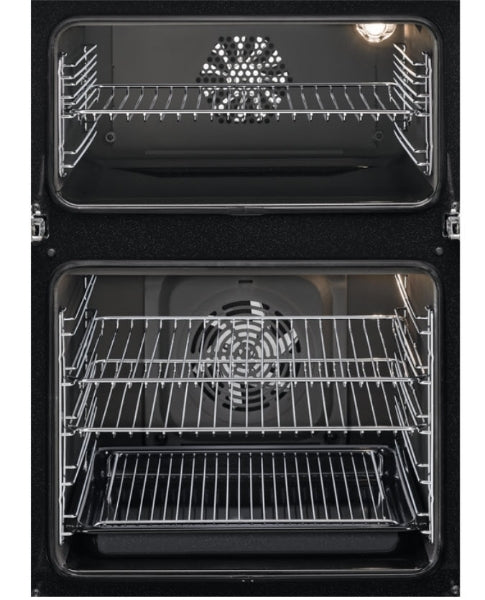 AEG DCK731110M Built In Twin Fan Double Oven With Catalytic Cleaning - Stainless steel & Black