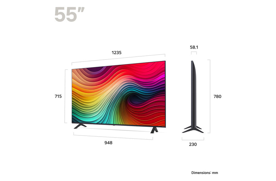 LG 55NANO81T6A 55'' 4K UHD HDR Nanocell TV