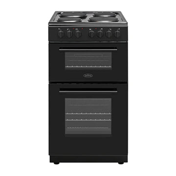 Belling BFSE51 DOBK 50cm Solid Plate Cooker - Black