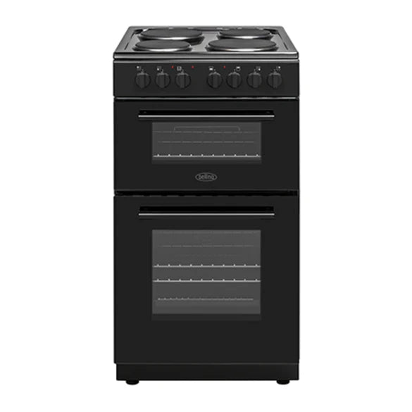Belling BFSE51 DOBK 50cm Solid Plate Cooker - Black