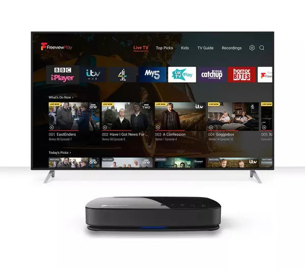 HUMAX Aura 2TB Android TV Freeview Play Smart 4K Ultra HD Digital TV Recorder