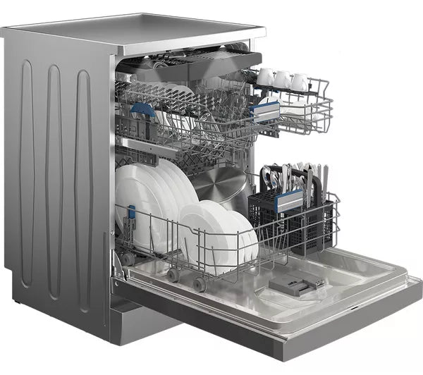 Beko BDFN36640CX CornerIntense Dishwasher - Stainless Steel