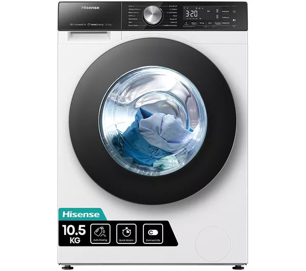 Hisense WF5S1045BW Auto Dosing 10.5kg 1400 Spin Washing Machine