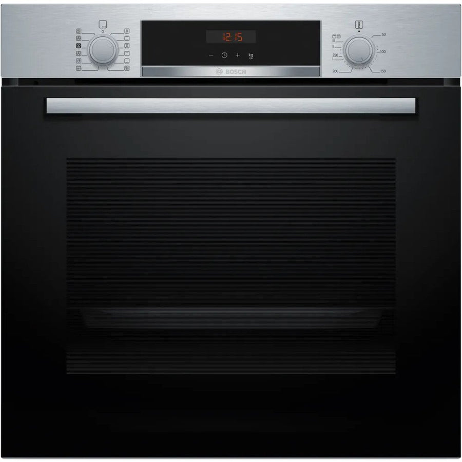 Bosch HQA574BS3B Series 4 Steam Pyrolytic cleaning built-in single oven - stainless steel [Free 5-year parts & labour guarantee]