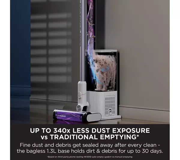 Shark IW3510UK Detect Pro Cordless Vacuum Cleaner with 1.3 litre Auto-empty system