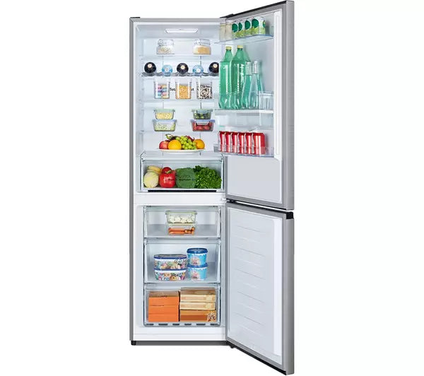 HISENSE RB395N4WCE 60/40 Total No Frost Fridge Freezer - Stainless Steel
