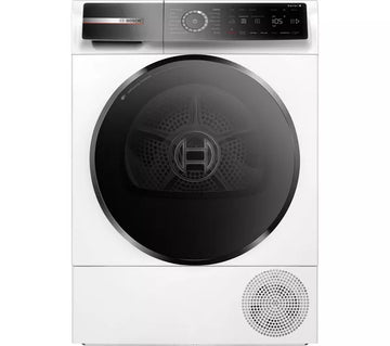 Bosch Series 8 WQB246C9GB 9Kg Heat Pump Tumble Dryer - White [Free 5-year parts & labour guarantee]