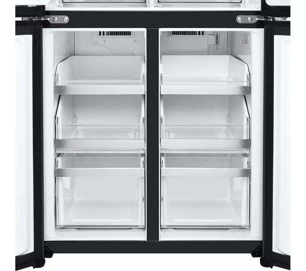 LG GMG860EPBE 84cm InstaView American Style Fridge Freezer - Black Steel [free 5-year parts & labour guarantee]