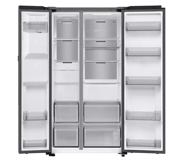 Samsung RS90F64EETEU Series 9 Bespoke AI Plumbed ice & water American Style Fridge Freezer - Silver