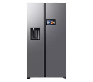 Samsung RS90F64EETEU Series 9 Bespoke AI Plumbed ice & water American Style Fridge Freezer - Silver