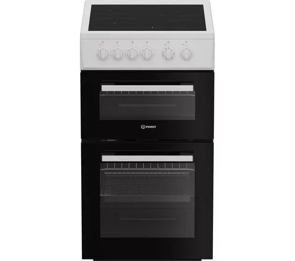 Indesit ITE5VMW 50cm ceramic electric cooker - white