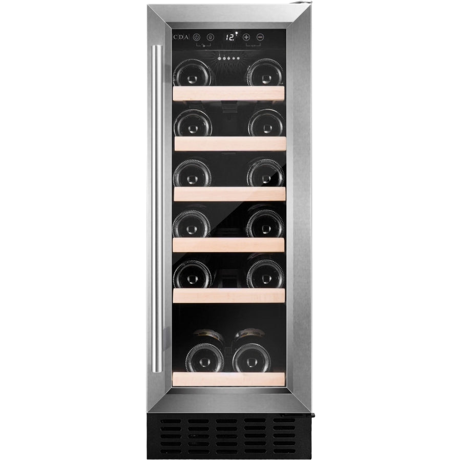 CDA CFWC304SS 30cm Undercounter Wine Cooler - Stainless steel