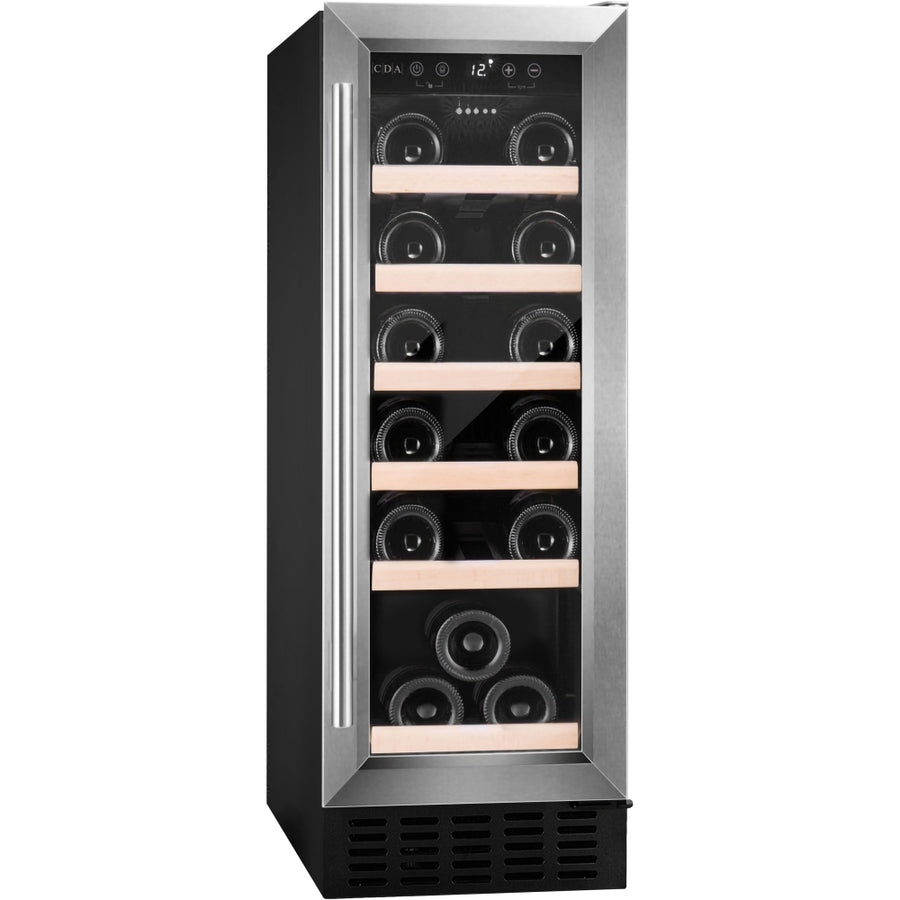 CDA CFWC304SS 30cm Undercounter Wine Cooler - Stainless steel