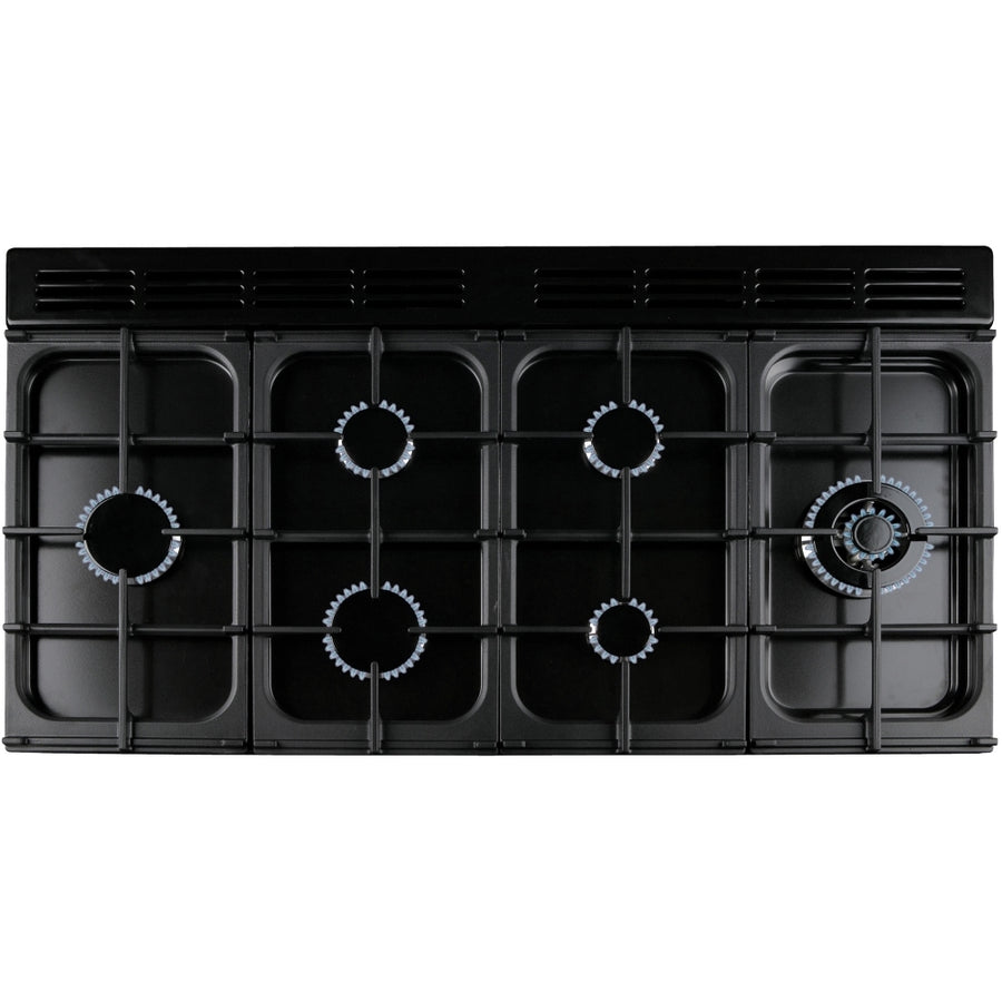 Rangemaster CLO110DFPBOR/CM1 110cm Classic Deluxe Dual Fuel Range Cooker - Bordeaux/Chrome