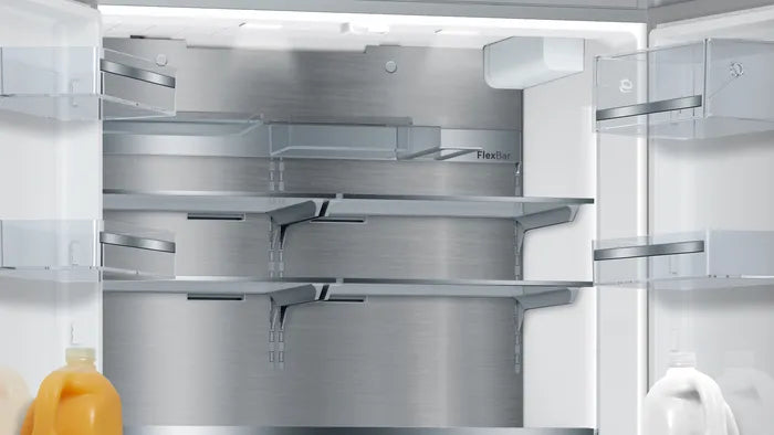 Bosch KFF96PIEP Series 8 Total No Frost French door Fridge Freezer Plumbed Ice & Water - Brushed steel anti-fingerprint