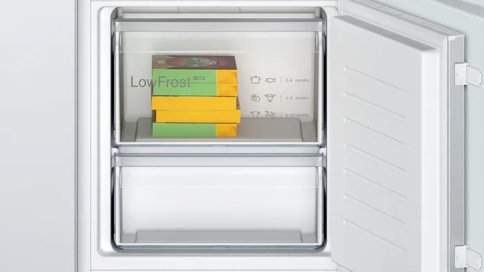 Bosch KIV87NSE0G 70/30 Low Frost Built-In Fridge Freezer [Sliding Door Installation]