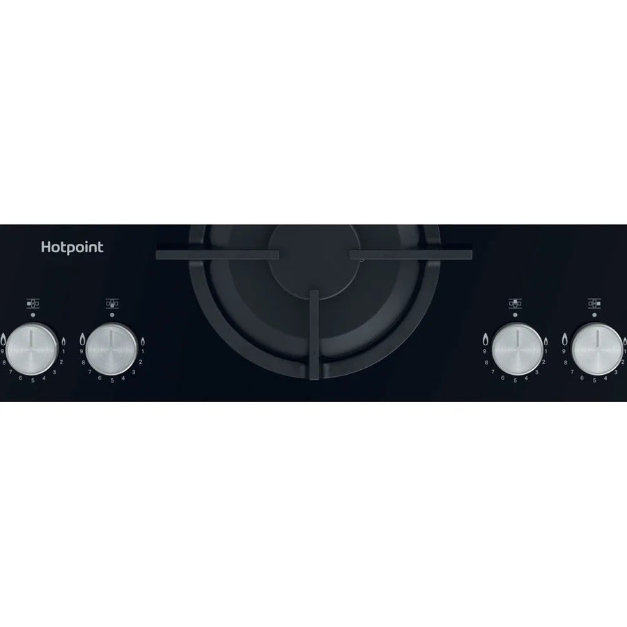 Hotpoint HGS61SBK 60cm Gas On Glass 4 Burner Gas Hob