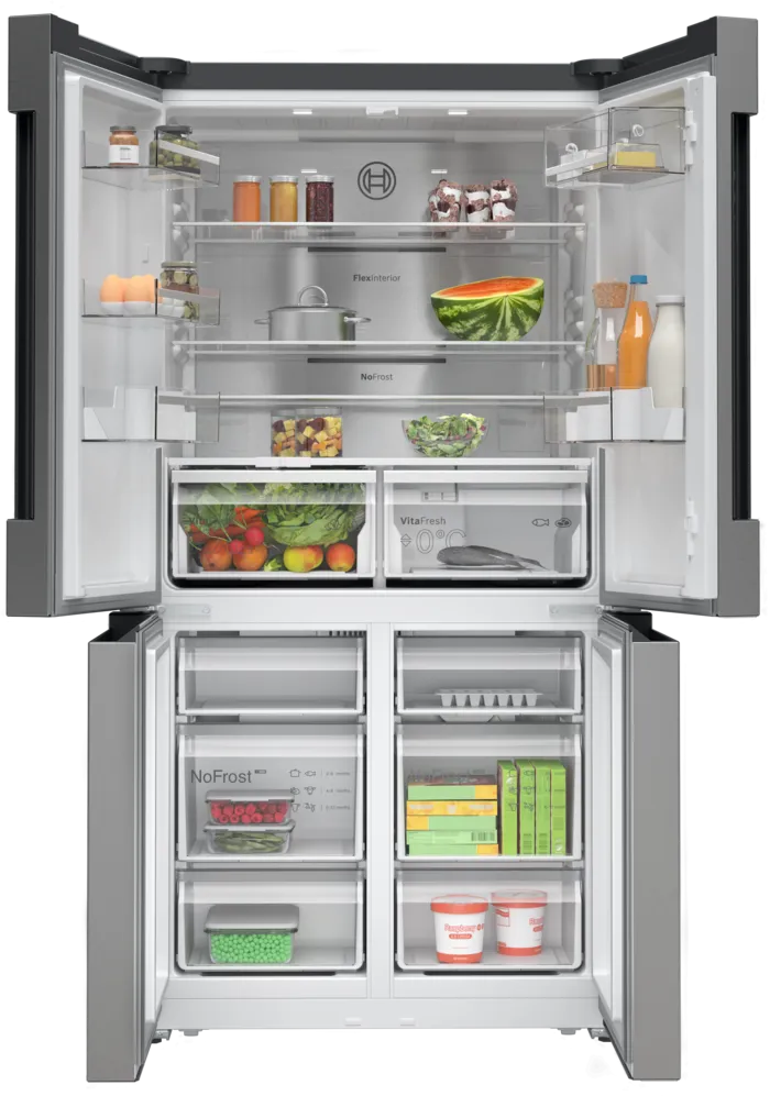 Bosch KFN96APEAG Series 4 Total No Frost French door Fridge Freezer - Brushed steel anti-fingerprint,