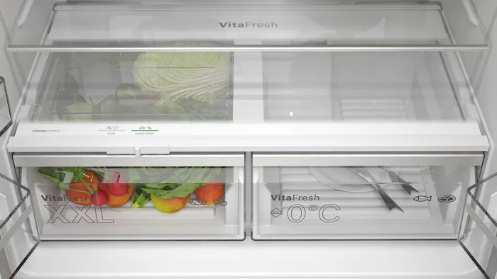 Bosch KFN96APEAG Series 4 Total No Frost French door Fridge Freezer - Brushed steel anti-fingerprint,