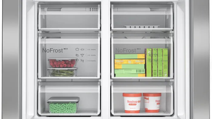 Bosch KFN96APEAG Series 4 Total No Frost French door Fridge Freezer - Brushed steel anti-fingerprint,