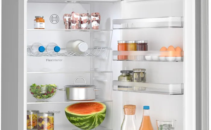 BOSCH Series 4 KGN392LDFG 70/30 Frost Free Fridge Freezer - Stainless Steel Look [Free 5-year parts & labour guarantee]