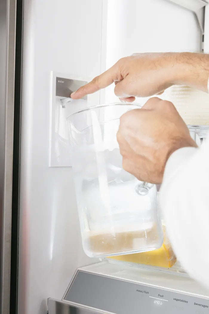 Bosch KFF96PIEP Series 8 Total No Frost French door Fridge Freezer Plumbed Ice & Water - Brushed steel anti-fingerprint