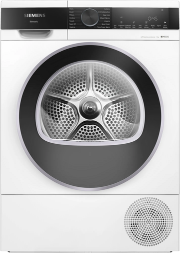 Siemens iQ500 WQ45G209GB 9kg Heat Pump Condenser Tumble Dryer [Free 5-year parts & labour guarantee]