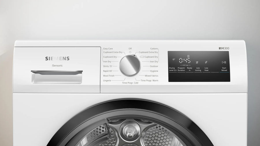 Siemens WT45N203GB iQ300 8kg Condenser Dryer - White