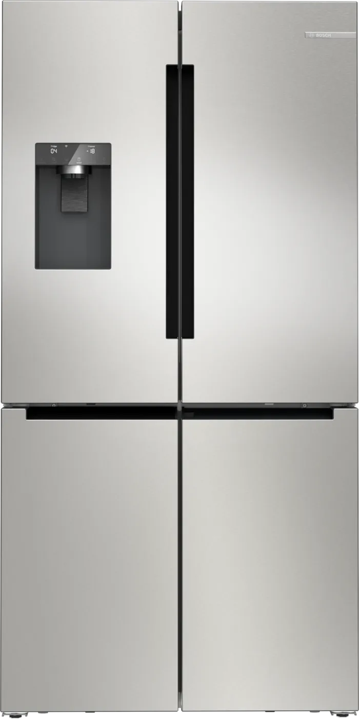 Bosch KFI96APEAG Series 6 Total No Frost French door Fridge Freezer Non-Plumbed Ice & Water - Brushed steel