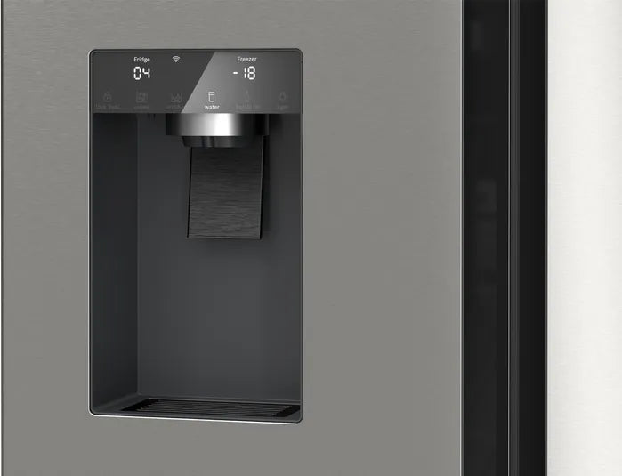 Bosch KFI96APEAG Series 6 Total No Frost French door Fridge Freezer Non-Plumbed Ice & Water - Brushed steel
