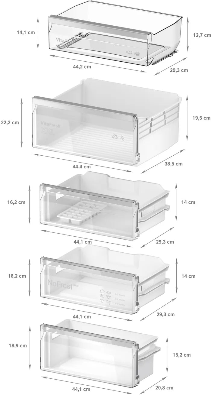 Bosch KIN96VFD0 60/40 Built-In Fridge Freezer - [Free 5-Year Parts & Labour Guarantee]