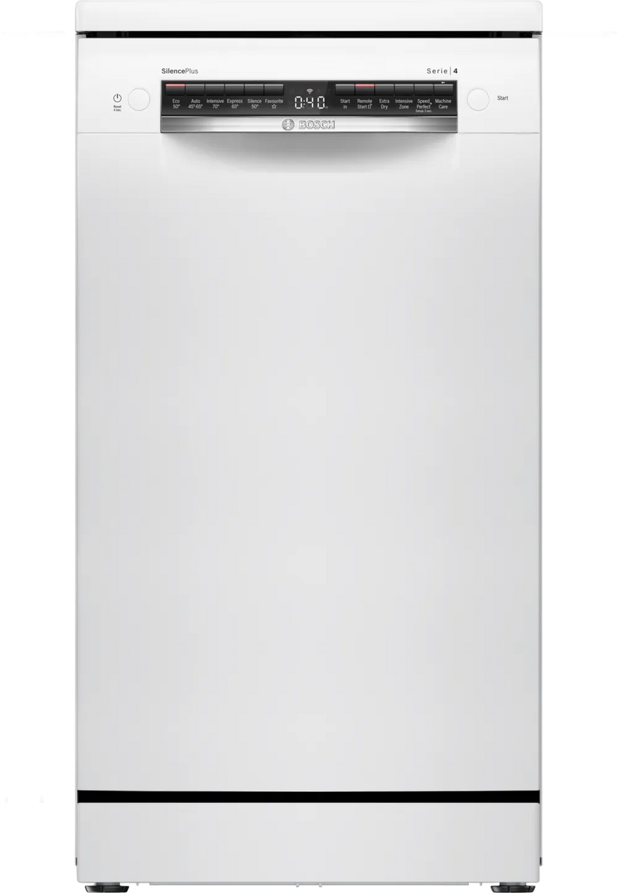 Bosch SPS4HMW49G Serie 4 Slimline Freestanding Dishwasher - White