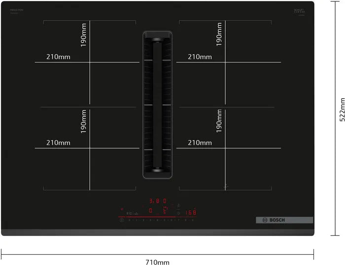 Bosch Series 6 PVQ731H26E 70cm Venting Induction hob