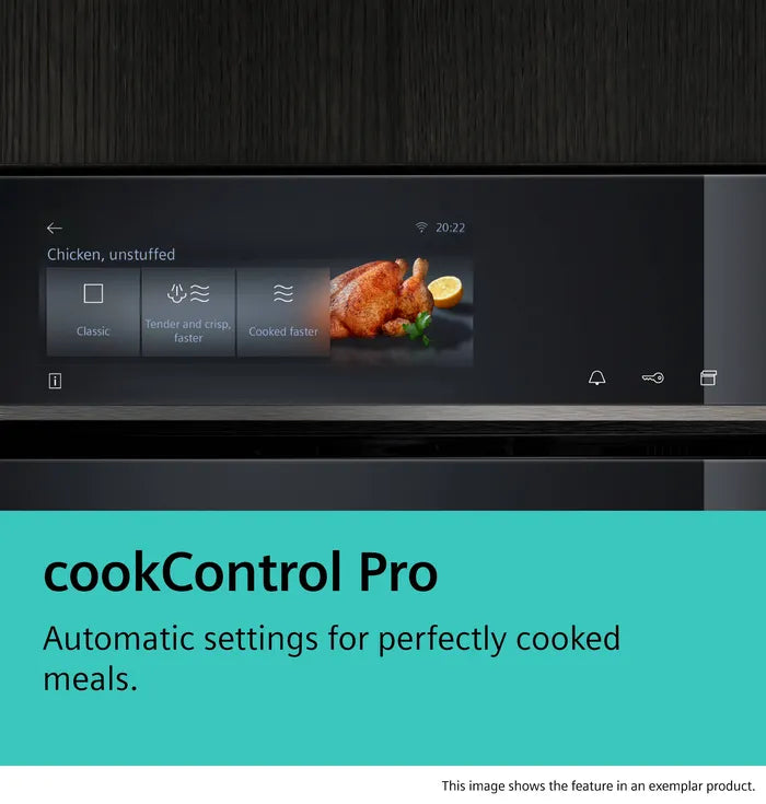 Siemens iQ700 HR776G1B1B Built-in Single Oven with Steam Function - Black