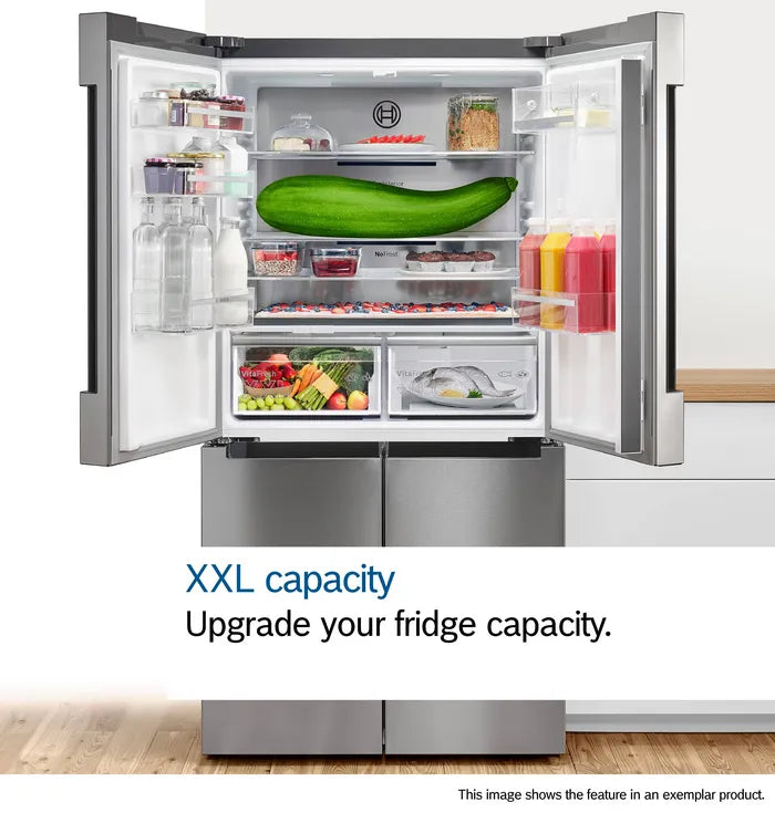 Bosch KGP86AXB0N Series 8 60/40 Total No Frost fridge freezer - Brushed Black Steel [Free 5-year parts & labour guarantee]