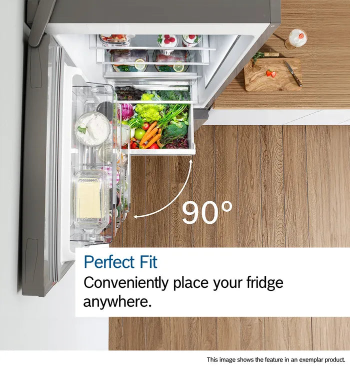 Bosch KGP86AXB0N Series 8 60/40 Total No Frost fridge freezer - Brushed Black Steel [Free 5-year parts & labour guarantee]