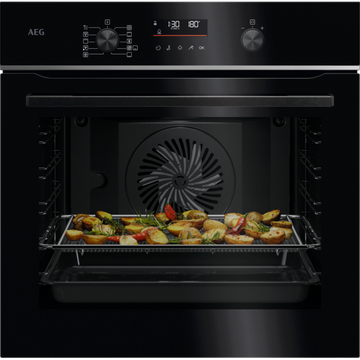 AEG NBS6P521AB 6000 SenseCook Pyrolytic single oven - Black