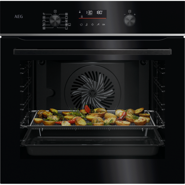 AEG NBS6P521AB 6000 SenseCook Pyrolytic single oven - Black